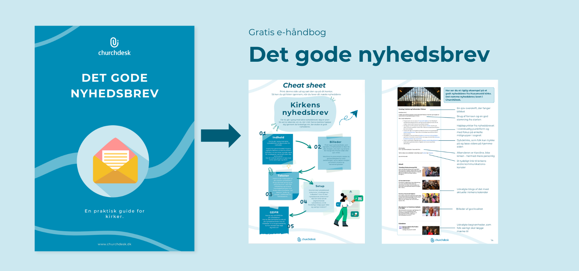 Banner for e-håndbogen om det gode nyhedsbrev