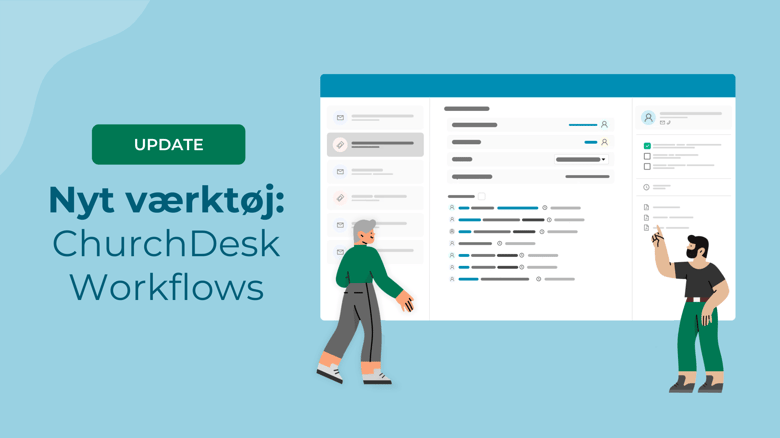 To figurer kigger på Workflows-værktøjet
