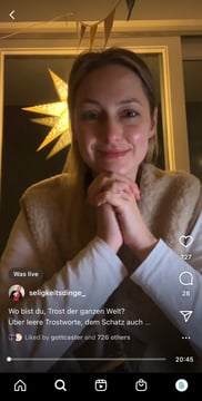 Josephine Teske live auf Instagram