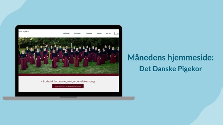 En computerskærm med vinderhjemmesiden